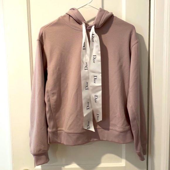 Dior Ribbon Designer-Esque Hoodie - Picture 1 of 8